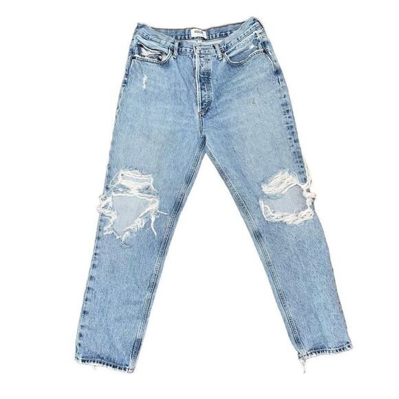 A Gold E High Rise Ankle Straight Jeans 29 - Picture 1 of 9